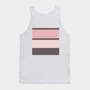 An exquisite mixture of Dirty Purple, Spanish Gray, Pale Pink and Soft Pink stripes. Tank Top